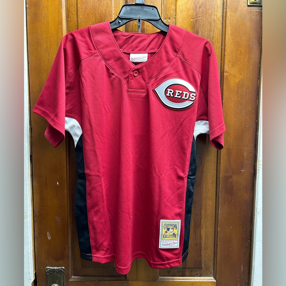 mitchell & ness ken griffey jr cincinnati reds bp jersey